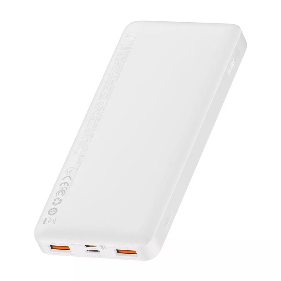 Зовнішній акумулятор Baseus Bipow Digital Display 10000mAh 20W White (PPDML-L02)