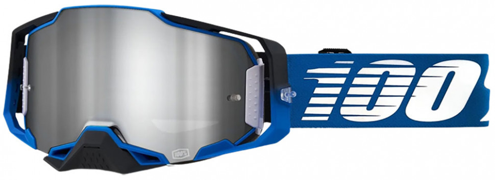 Мото очки 100% Armega Goggle Rockchuck Mirror Lens Flash Silver (50721-261-01)
