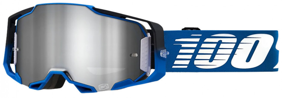 Мото очки 100% Armega Goggle Rockchuck Mirror Lens Flash Silver (50721-261-01)