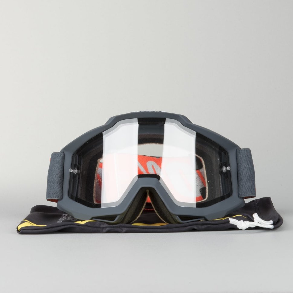 Мото очки 100% Accuri OTG Gunmetal Clear Lens (50204-025-02)