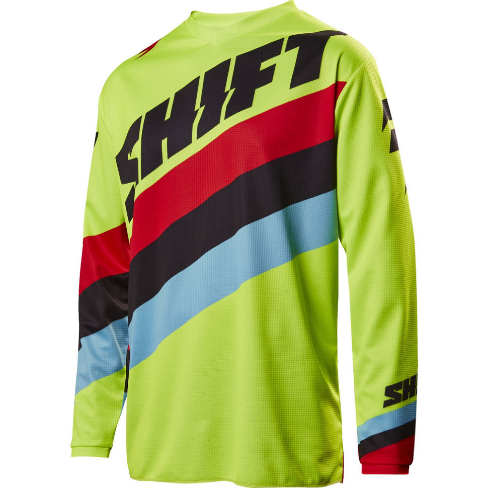 Мото джерси Shift Whit3 Tarmac Jersey Flo Yellow