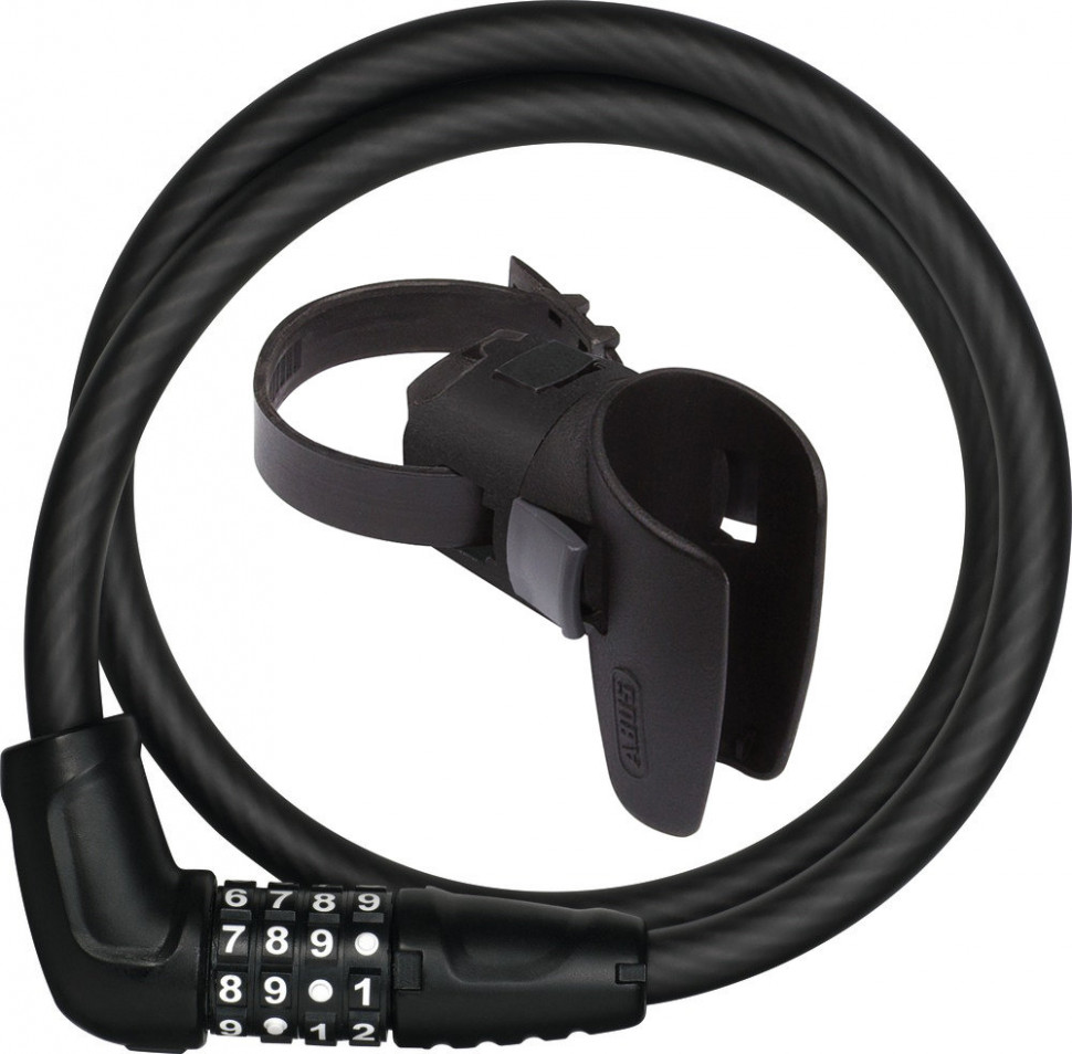 Трос противоугонный прямой ABUS 5412C/85 Numerino Black (165641)