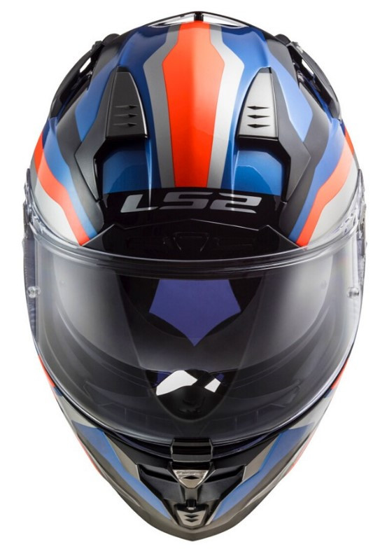 Мотошлем LS2 FF327 Challenger Galactic Gloss Blue/Fluo Orange