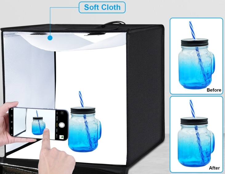 Фотобокс с подсветкой Puluz PU5040EU LED 40x40x40 см.