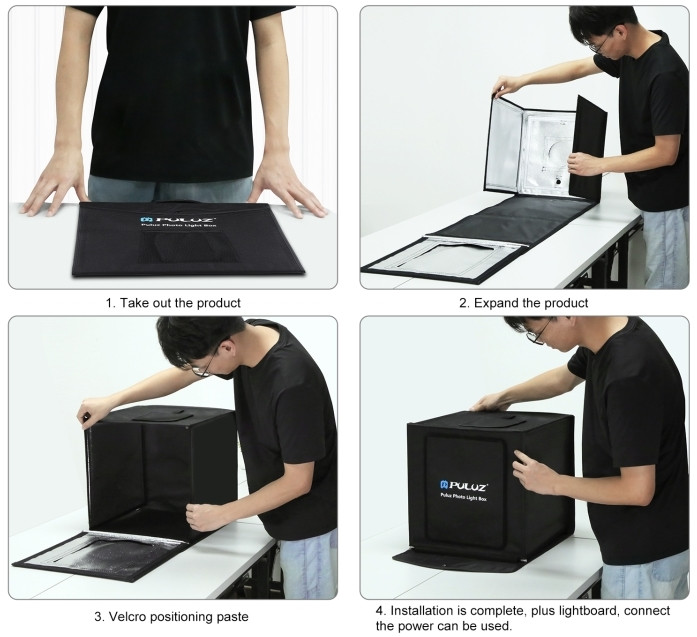 Фотобокс с подсветкой Puluz PU5040EU LED 40x40x40 см.