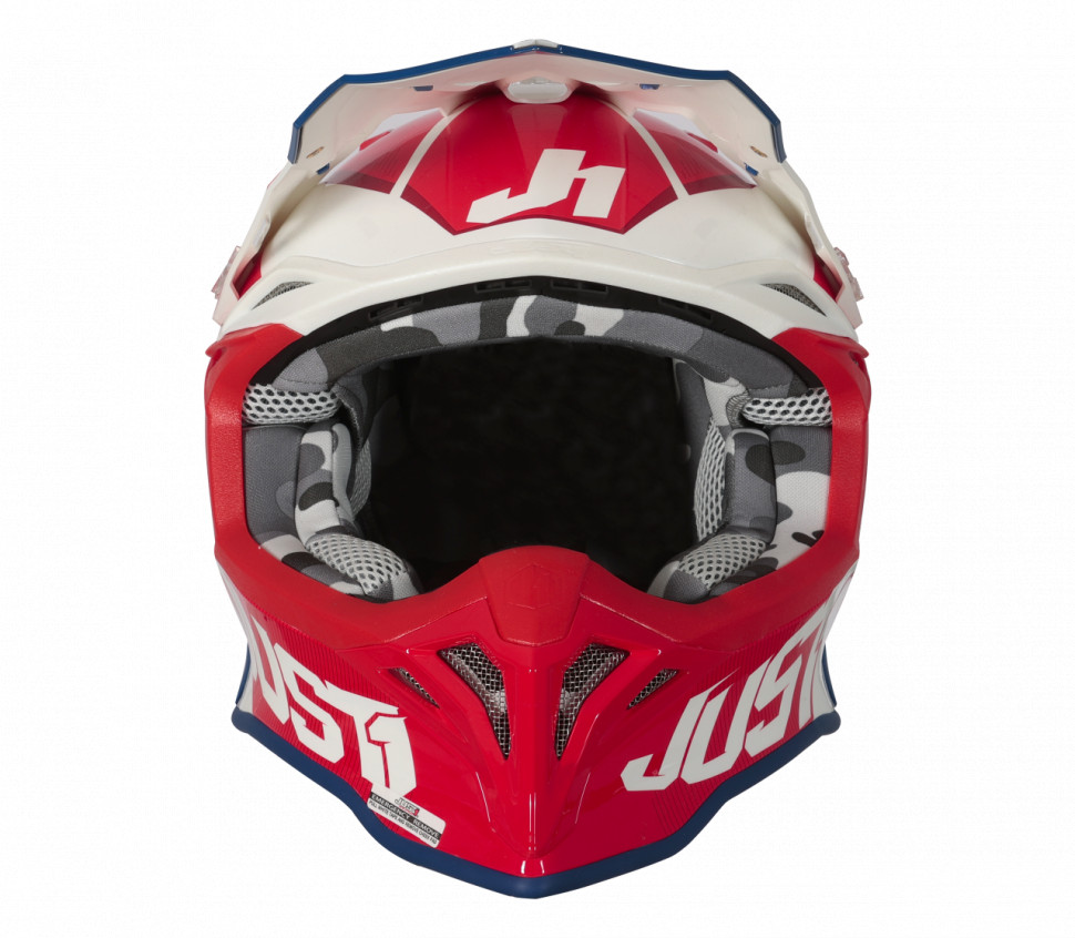 Мотошолом Just1 J39 Stars Red/Blue/White