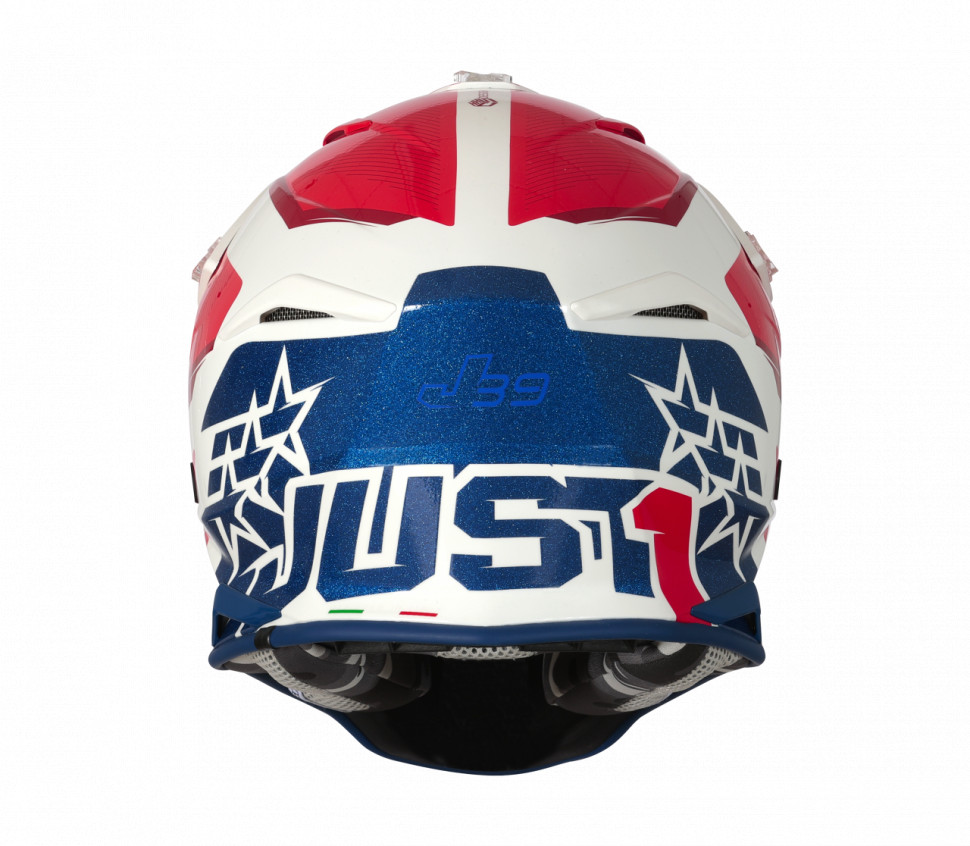 Мотошолом Just1 J39 Stars Red/Blue/White