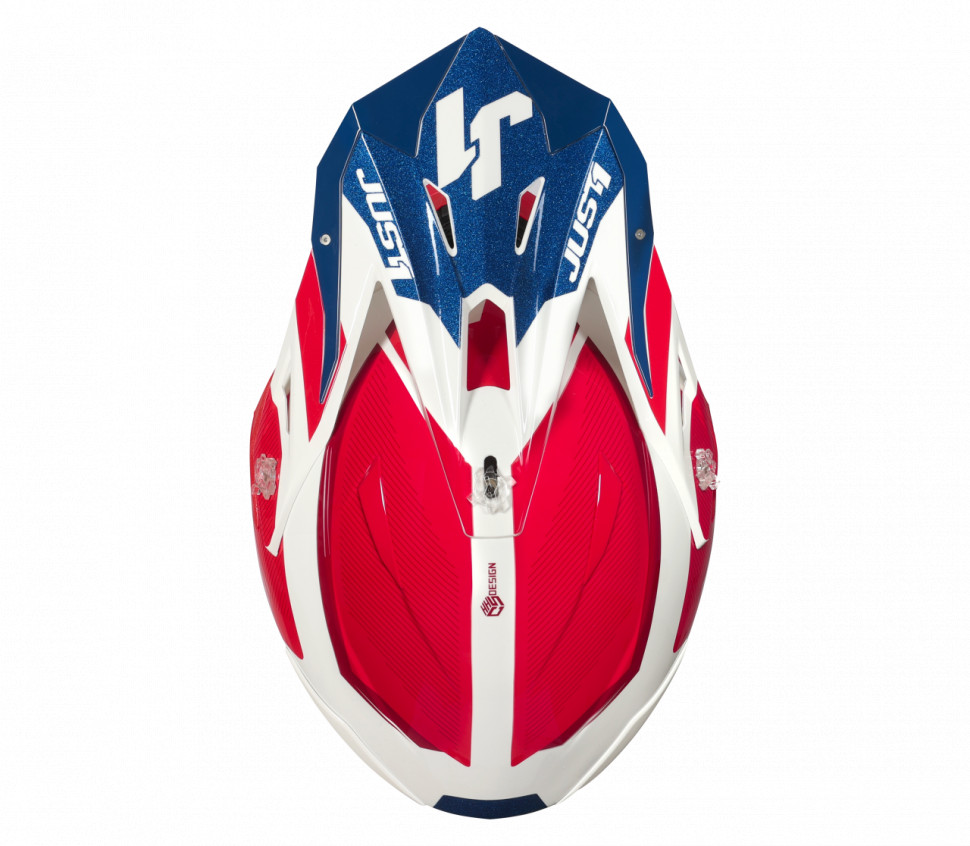 Мотошолом Just1 J39 Stars Red/Blue/White