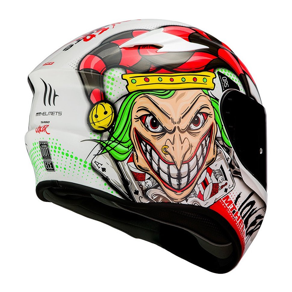 Мотошлем MT Helmets Targo Joker Pearl White