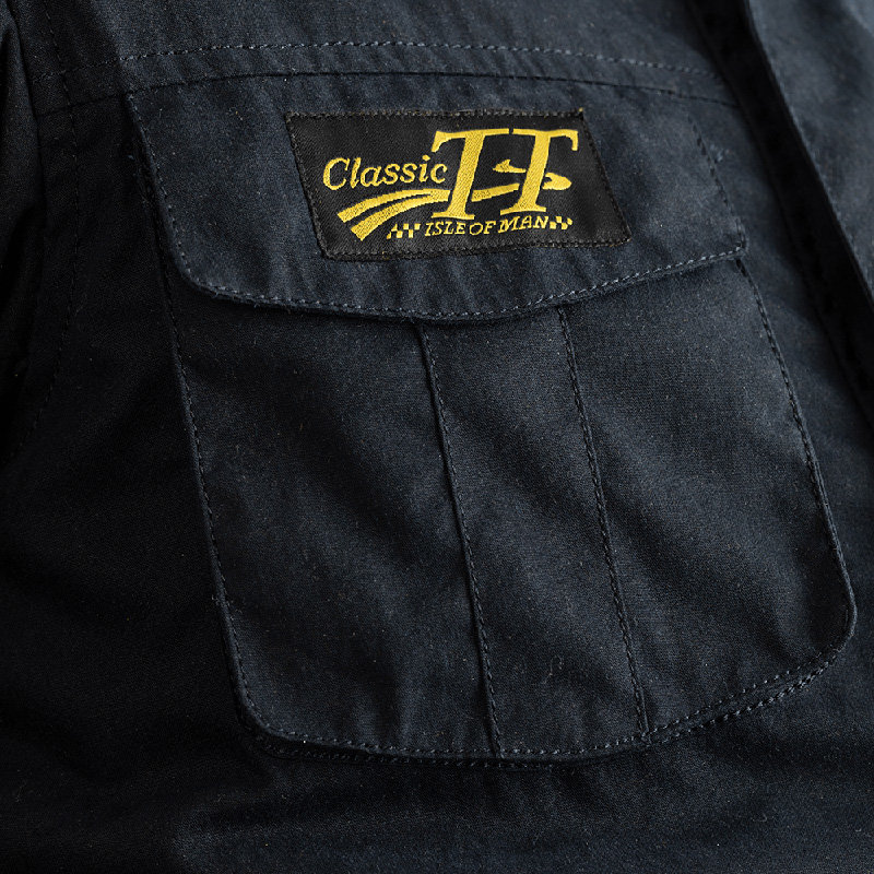 Мотокуртка чоловіча RST Classic TT Wax Short III CE Mens Textile Jacket Navy