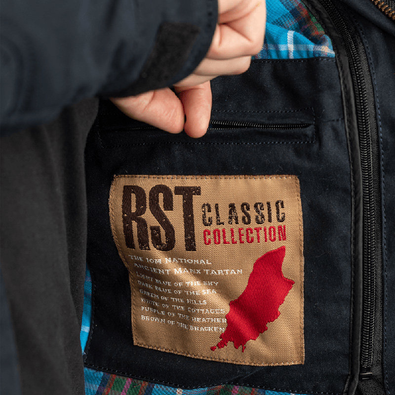 Мотокуртка чоловіча RST Classic TT Wax Short III CE Mens Textile Jacket Navy