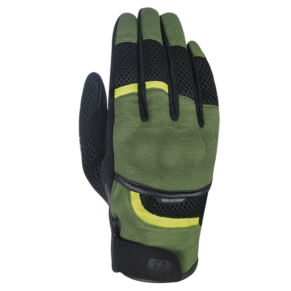 Мотоперчатки текстильные Oxford Brisbane Air MS Short Summer Glove Green/Black