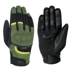 Мотоперчатки текстильные Oxford Brisbane Air MS Short Summer Glove Green/Black