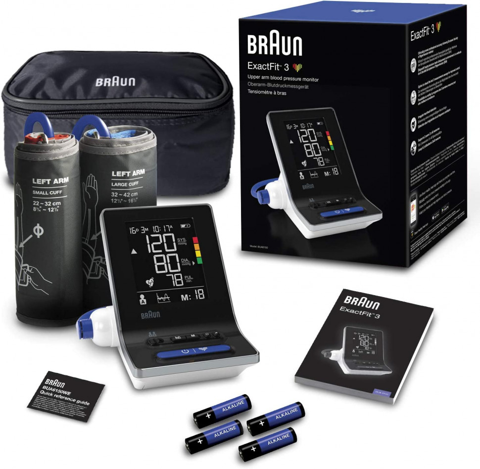 Професійний автоматичний тонометр Braun BPM ExactFit™ 3 BUA6150