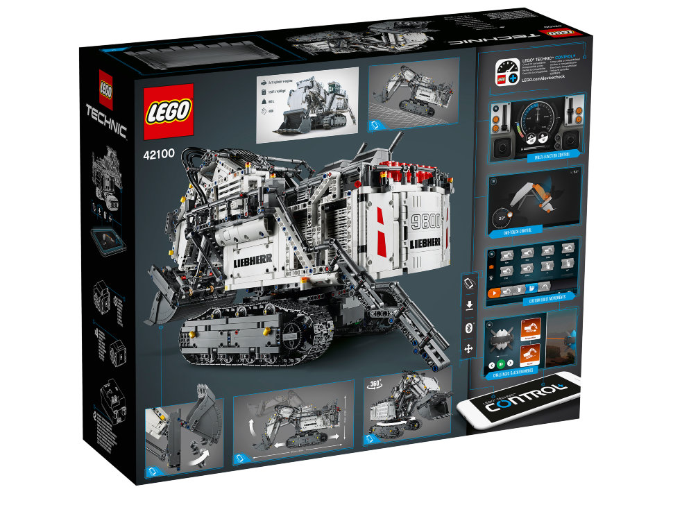 Конструктор Lego Technic: экскаватор Liebherr R 9800 (42100)