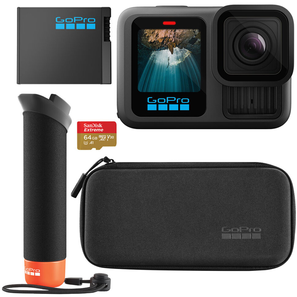 Экшн-камера GoPro Hero 13 Black + Enduro + SD Card + Handler Floating (CHDRB-131-RW)