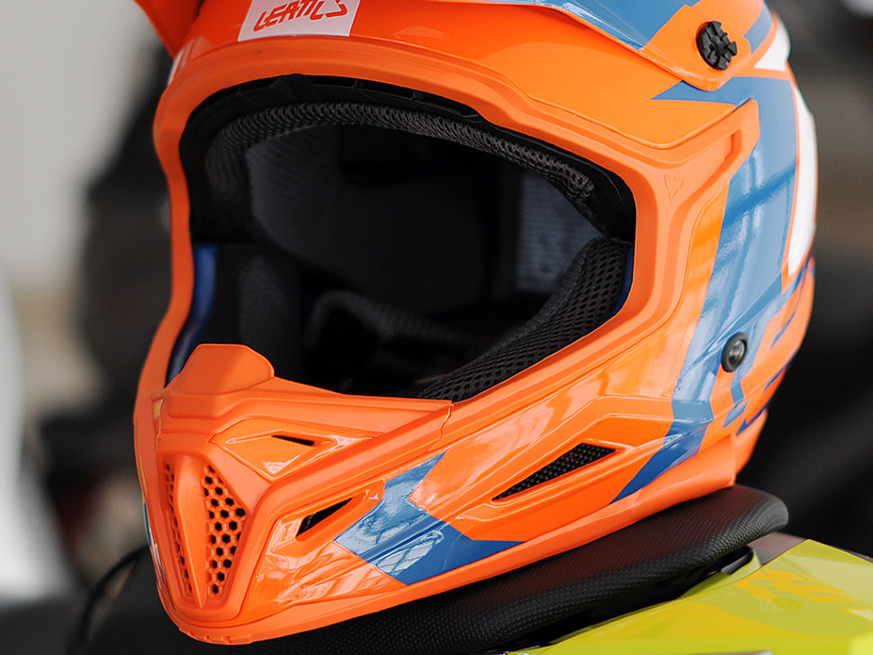 Мотошлем Leatt GPX 4.5 V20 ECE Orange/Denim