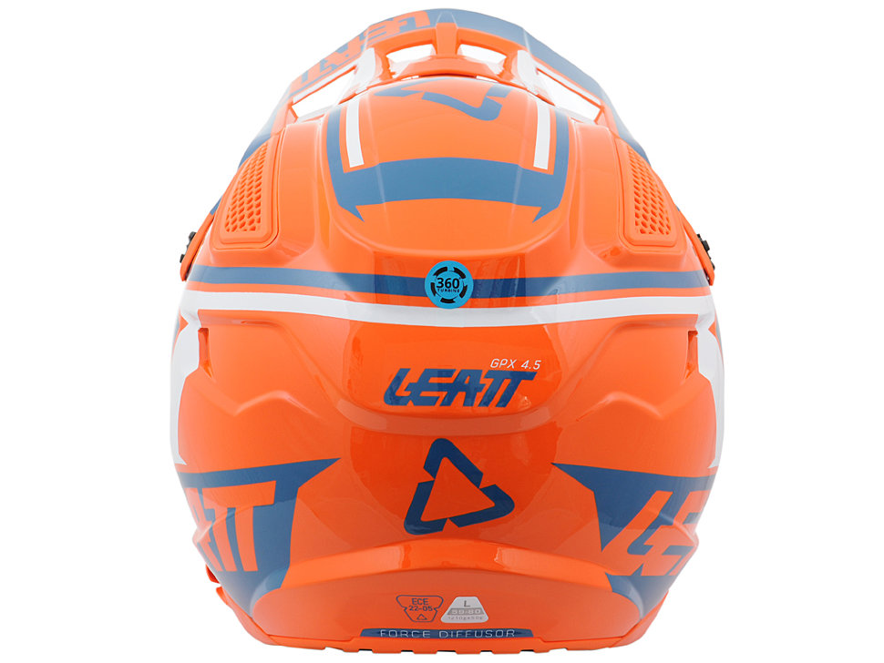 Мотошлем Leatt GPX 4.5 V20 ECE Orange/Denim