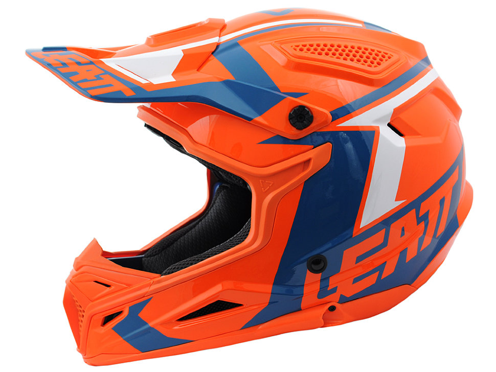 Мотошлем Leatt GPX 4.5 V20 ECE Orange/Denim