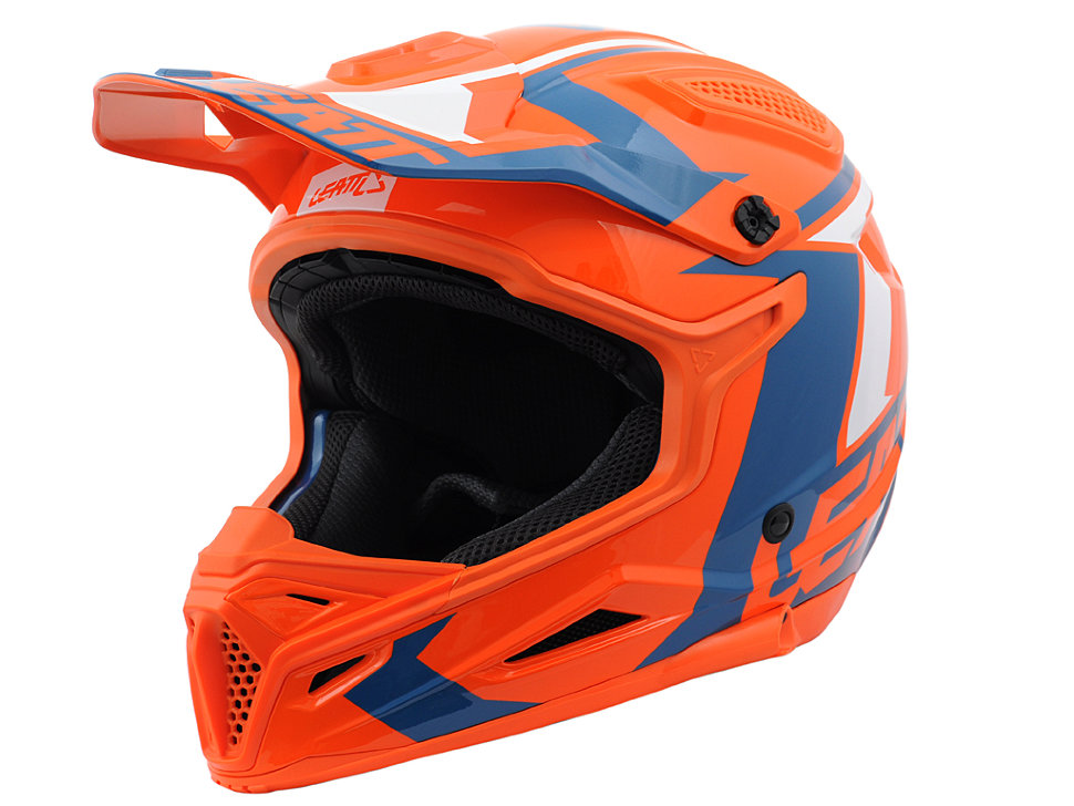 Мотошлем Leatt GPX 4.5 V20 ECE Orange/Denim