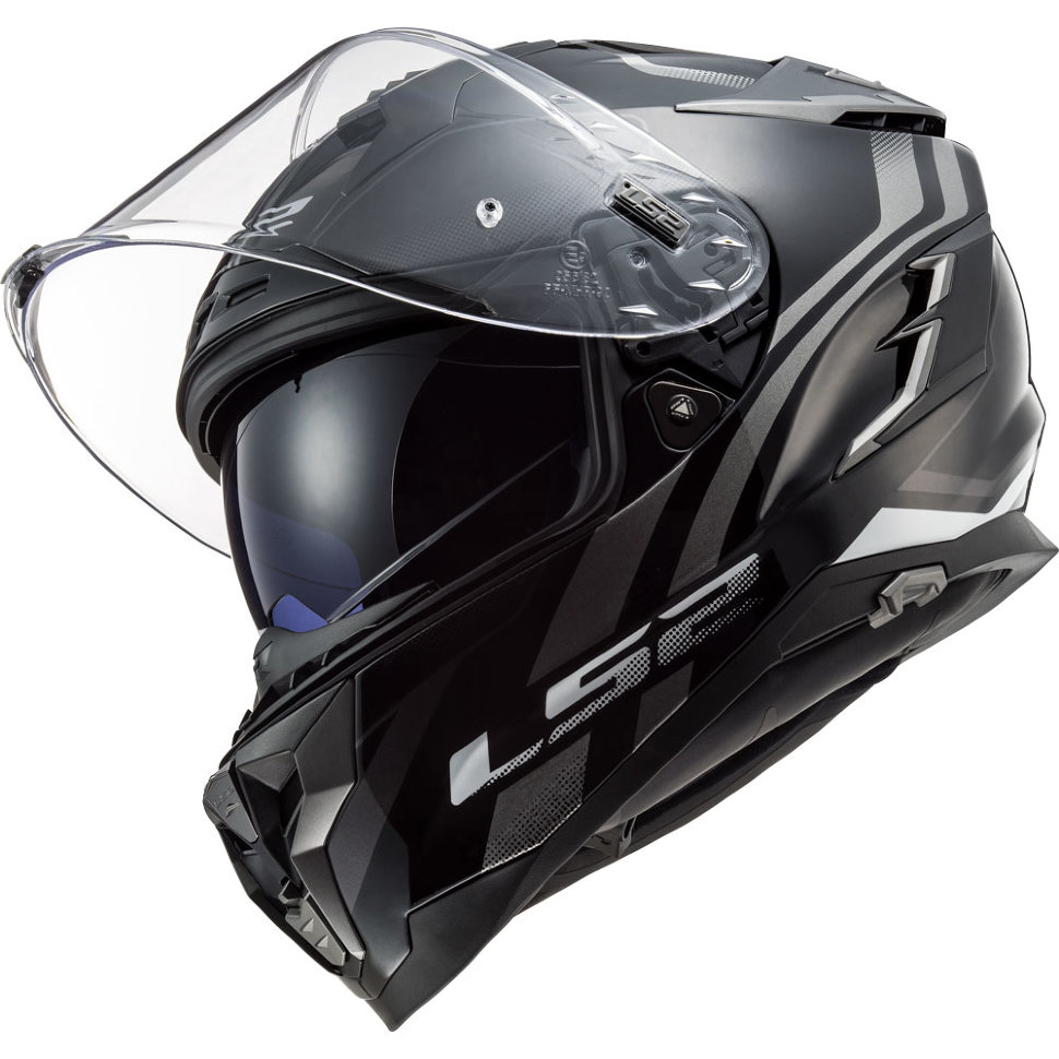 Мотошлем LS2 FF327 Challenger Propeller Black Titanium