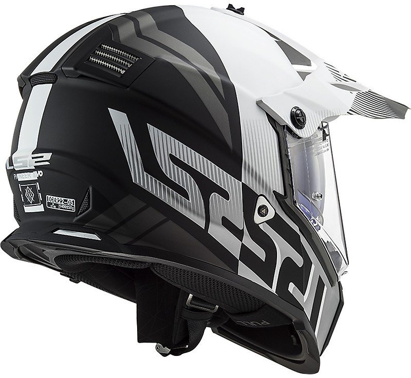 Мотошлем LS2 MX436 Pioneer Evo Evolve White Matt Black