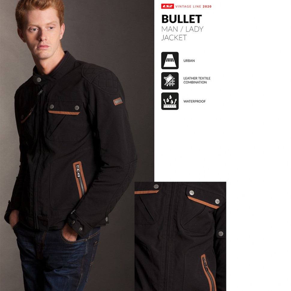 Мотокуртка LS2 Bullet Man Jacket Black