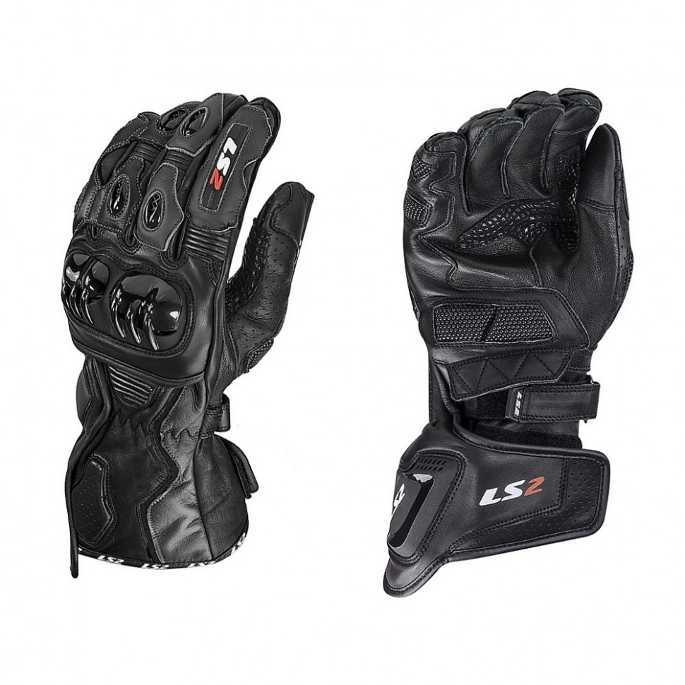 Мотоперчатки чоловічі LS2 Swift Racing Gloves Black