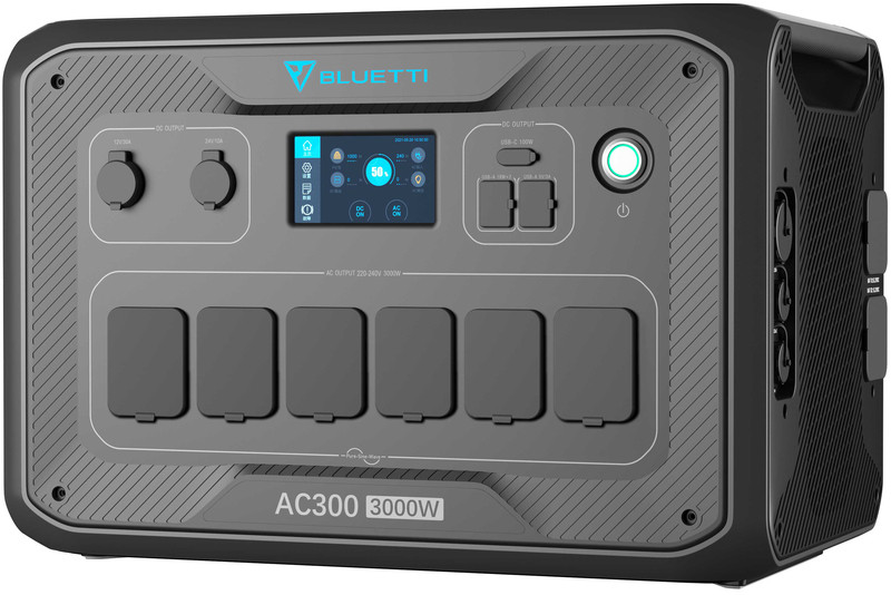 Портативный инвертор BLUETTI AC300 + аккумуляторный модуль B300 (BAC300B300) (3072 Вт·ч / 3000 Вт)
