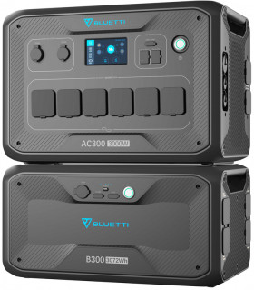 Портативный инвертор BLUETTI AC300 + аккумуляторный модуль B300 (BAC300B300) (3072 Вт·ч / 3000 Вт)