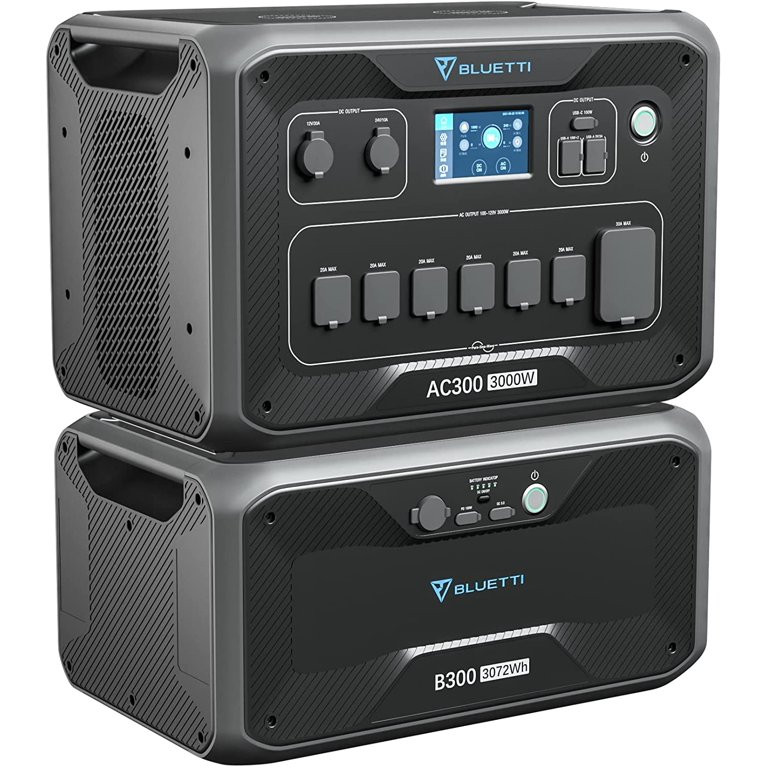 Портативный инвертор BLUETTI AC300 + аккумуляторный модуль B300 (BAC300B300) (3072 Вт·ч / 3000 Вт)