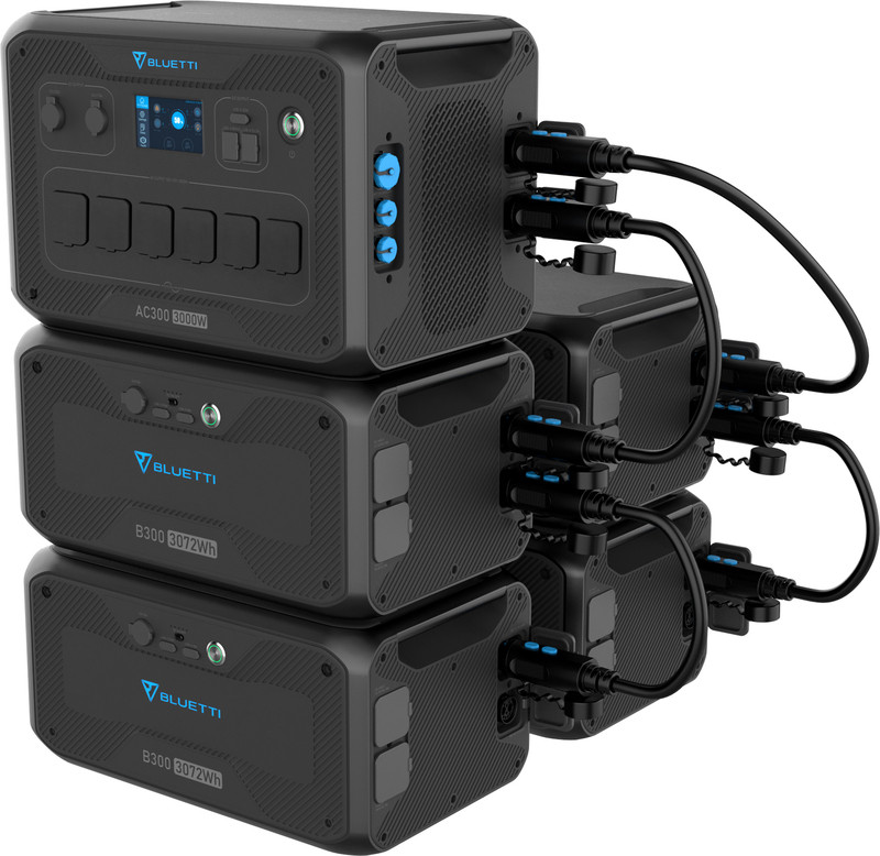 Портативный инвертор BLUETTI AC300 + аккумуляторный модуль B300 (BAC300B300) (3072 Вт·ч / 3000 Вт)