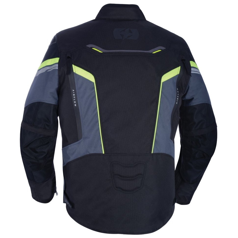 Мотокуртка мужская Oxford Melbourne 3.0 MS Short Jacket Black/Fluo
