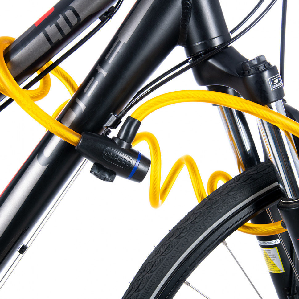 Трос противоугонный Oxford Cable Lock 12mm x 1800mm Gold (OF248)