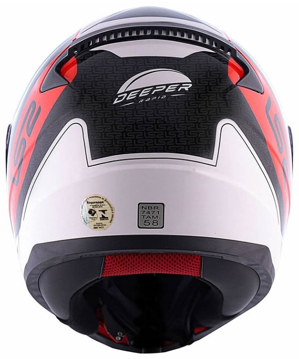 Мотошлем LS2 FF353 Rapid Deeper White/Black/Red