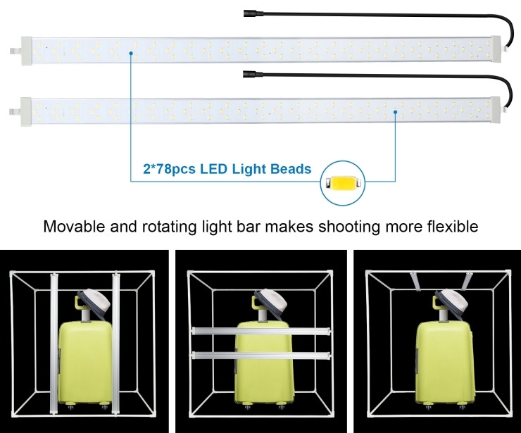 Фотобокс с подсветкой Puluz PU5080EU LED 80x80x80 см.