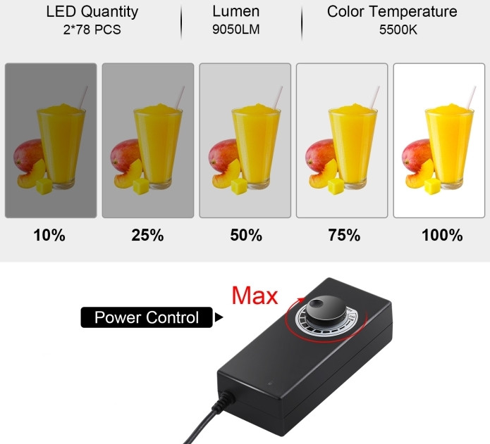 Фотобокс с подсветкой Puluz PU5080EU LED 80x80x80 см.