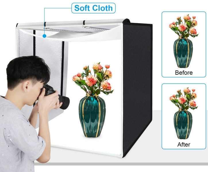 Фотобокс с подсветкой Puluz PU5080EU LED 80x80x80 см.