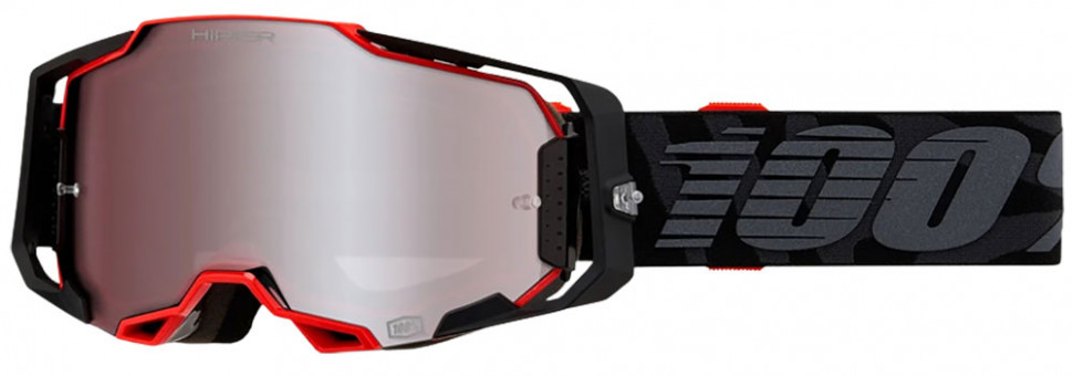 Мото очки 100% Armega Goggle Hiper Blacktail Mirror Lens Silver (50721-404-03)
