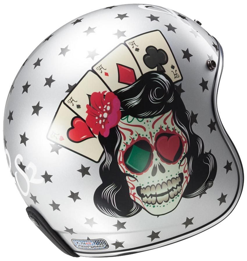 Мотошлем LS2 OF583 Tattoo Gloss Silver