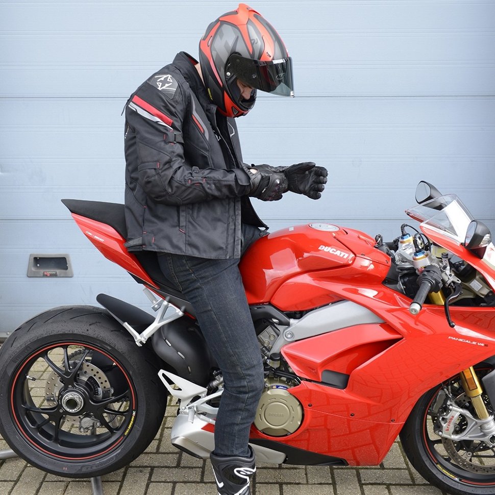 Мотокуртка мужская Oxford Melbourne 3.0 MS Short Jacket Tech Black