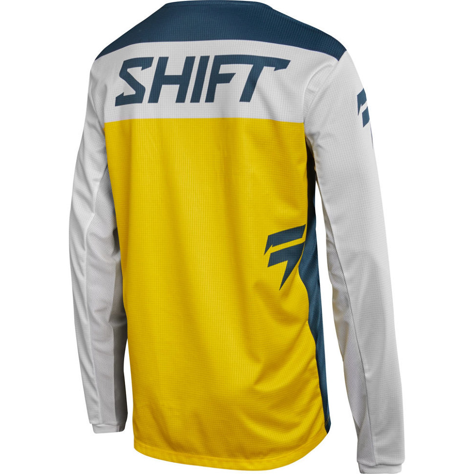 Мото джерси Shift Whit3 Label GP LE Jersey Navy/Yellow