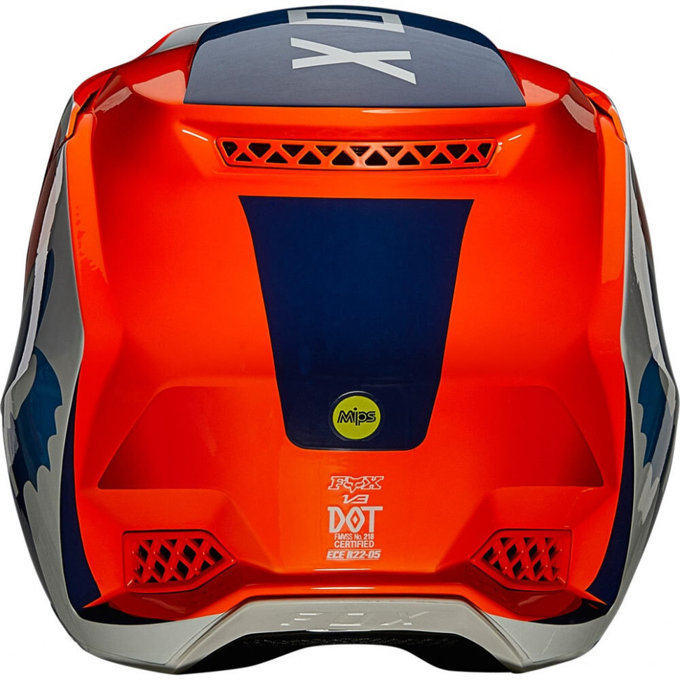 Мотошлем FOX V3 RS Wired Helmet Flo Orange
