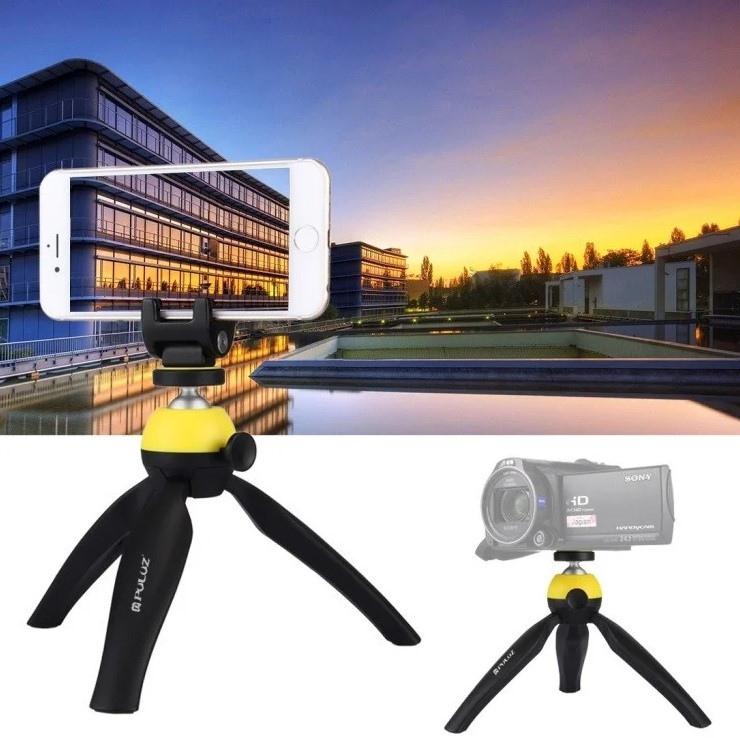 Штатив для смартфона Puluz PU365Y Yellow (56393)