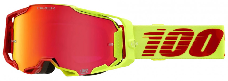 Мото очки 100% Armega Goggle Hiper Renen Mirror Lens Silver (50721-412-01)