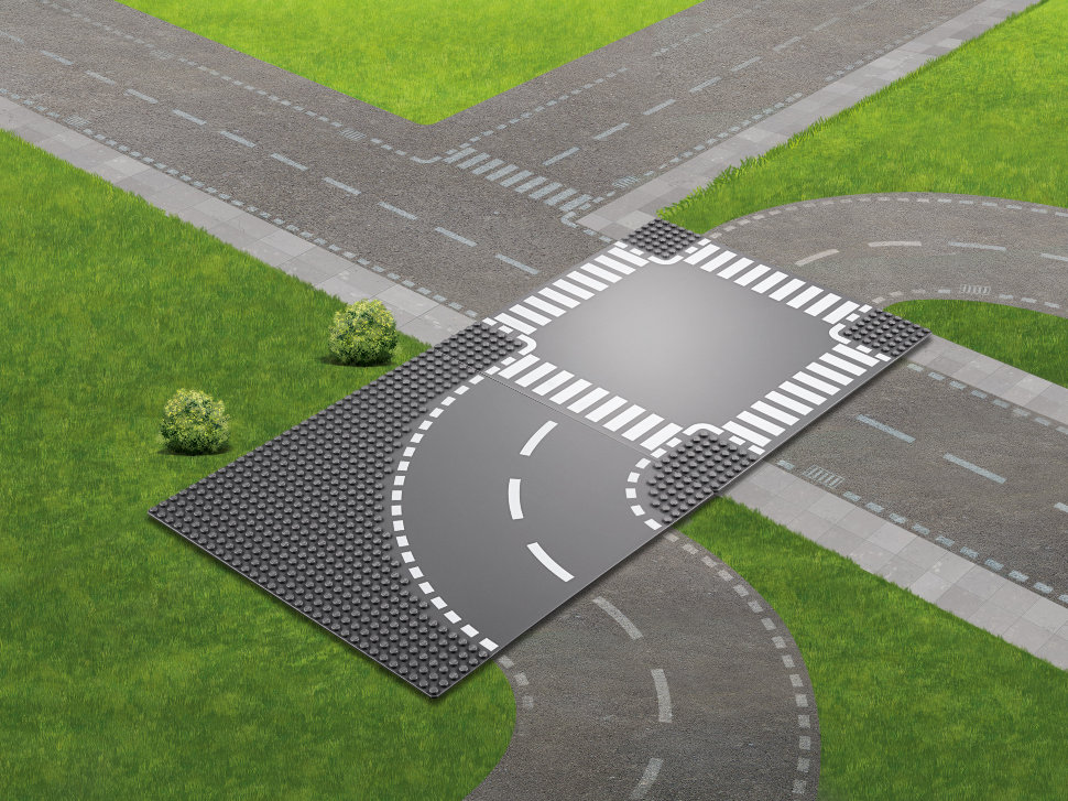 Конструктор Lego City: Поворот и перекрёсток (60237)