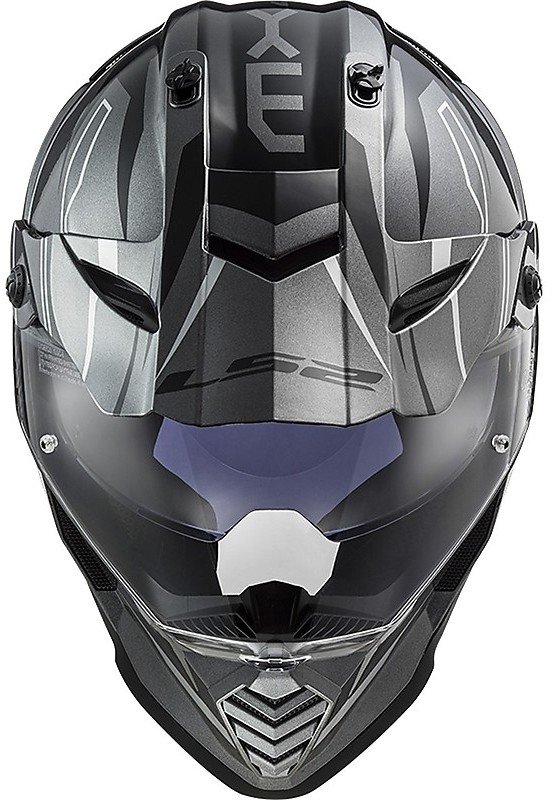 Мотошлем LS2 MX436 Pioneer Evo Knight Titanium White