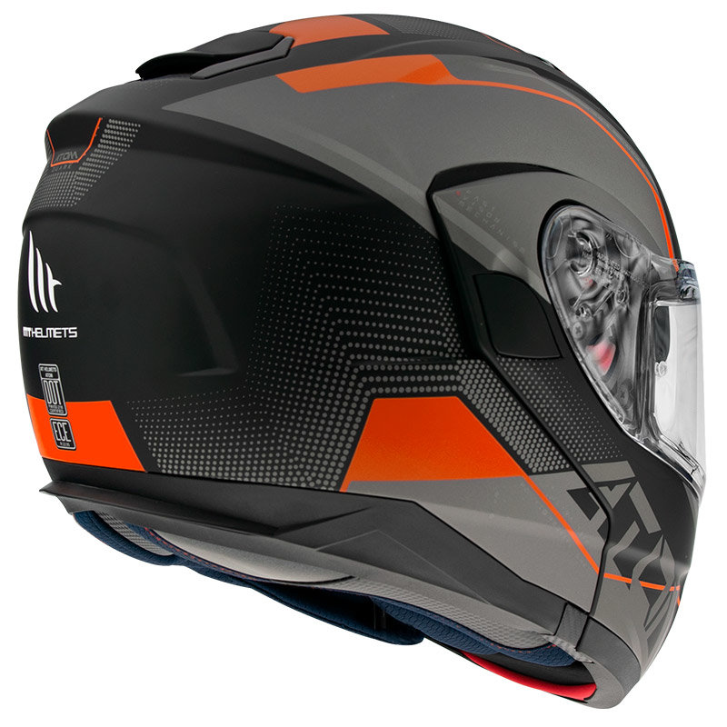Мотошлем MT Helmets Atom SV Quark Black/Orange