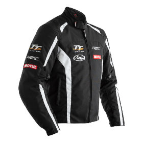 Мотокуртка мужская RST IOM TT 2233 Team Textile Jacket Black/White