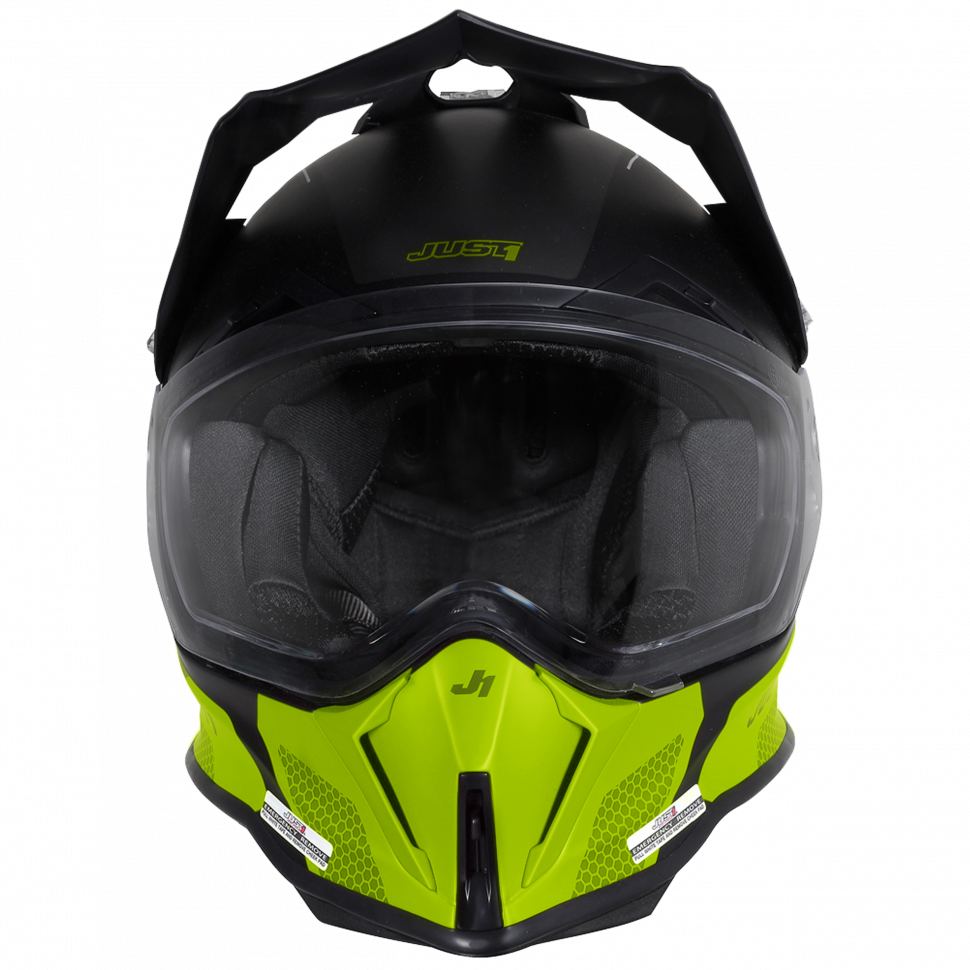 Мотошлем Just1 J14-F Elite Fluo Yellow Black